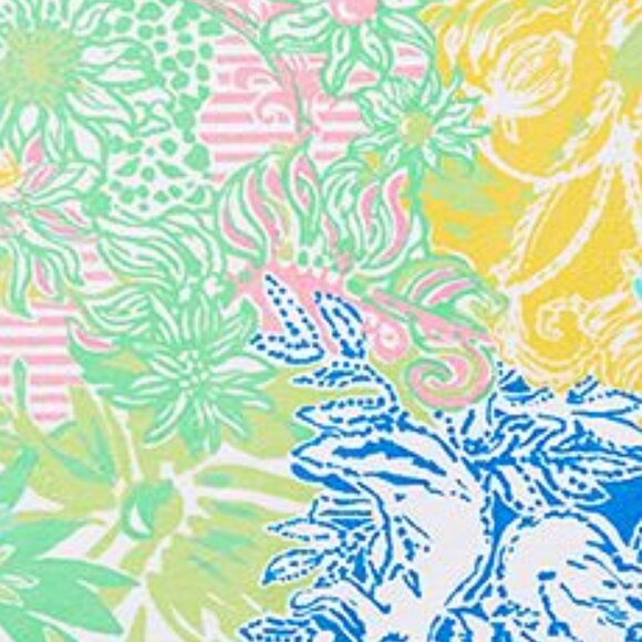 Lilly Pulitzer Cheek to Cheek Family Beach Towel 64" Square New with Tags - Picture 3 of 5